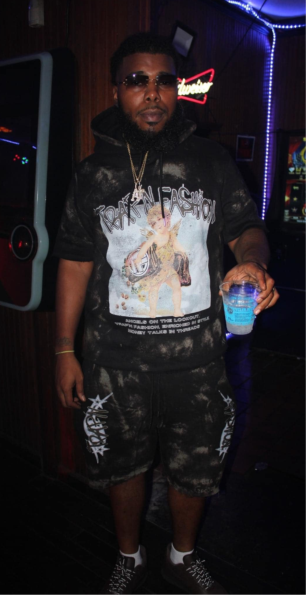 "Ghetto Angel" Men Hoodie + Flare Combo